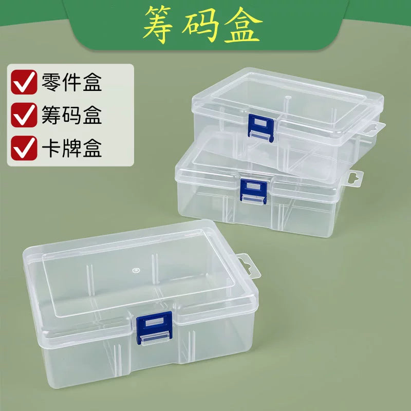 Clear PP Storage Box for Poker Chips, Cards, Remote Controls, and Chargers