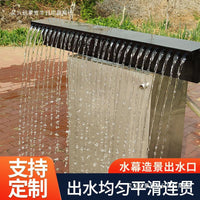 Stainless Steel Waterfall Spillway for Garden Ponds and Water Features