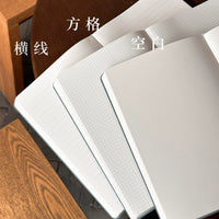 Vintage Hot Stamping Soft Leather A5 Notebook with Lined/Grid Pages for Students & Professionals