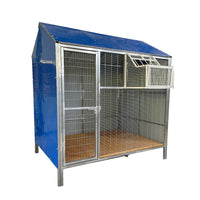Large Outdoor Pigeon Loft with Flat Roof and Flight Area for Racing Pigeons