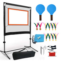 Portable Badminton and Jianzi Net Set for Training and Family Fun