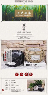 花篮手提草编竹编插鲜花艺手工编织仿藤月子鸡蛋水果礼盒田园篮子