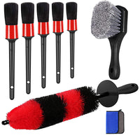 Car Cleaning Kit Wheel Tire Brush Wash Tool Set with Towel and Mat Brush