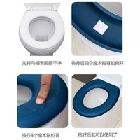 Japanese Style Soft Silicone Toilet Seat Cushion, Waterproof and Universal for All Seasons