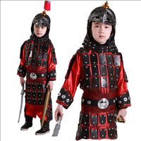 Kids' Ancient Chinese General Armor Costume for Stage Performance