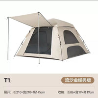 Tawa Automatic Pop-Up Tent with Tarp for Outdoor Camping, Sun Protection, and Rainproof Family Travel