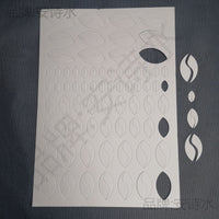 Chinese Style Paper Cutting Template for Hair Accessories and Flower Making - DIY Craft Material