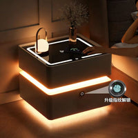 Smart Nightstand with Sensor Light, Wireless Charging, and USB Port