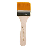 Nylon Flat Brush Set for Watercolor, Acrylic, Oil Painting, and Wall Art