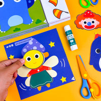 Kids' DIY Paper Cutting & Collage Kit for Early Learning and Focus Training