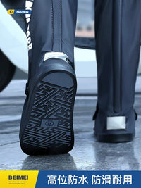Reusable Waterproof Non-Slip Rain Shoe Covers for Men - Thickened Wear-Resistant Boot Protectors for Outdoor Delivery