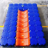 Fishing Float Platform with Buoyancy Drums for Dock, Pond, Seaside and Boat Use