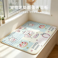 Pet Cooling Mat for Cats and Dogs - Summer Ice Silk Pad, Non-Slip, Chew-Resistant, Waterproof, Easy to Clean