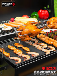 Outdoor Charcoal BBQ Grill for Patio and Backyard, American-Style Smoker for 5 People