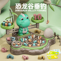 Dinosaur Magnetic Fishing Toy Set for Toddlers, Educational Game with Rods and Fish, Ideal Birthday Gift for Kids 2-3 Years Old