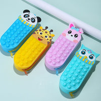 Silicone Decompression Pencil Case for Kids, Multifunctional Stationery Box