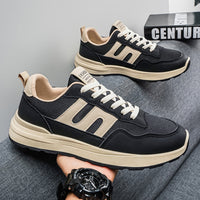Men's Summer Breathable Mesh Casual Running Shoes Thick Sole