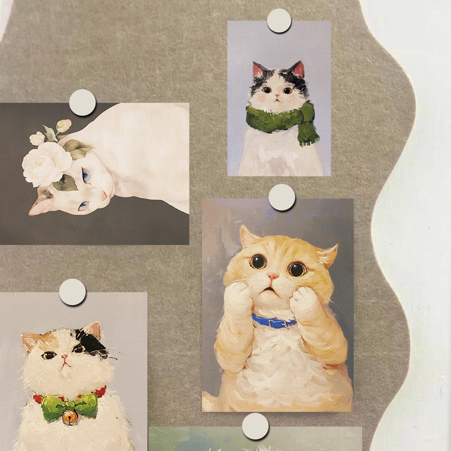10-Pack Cat Photo Album Cards Aesthetic Postcards for DIY Room Wall Decor