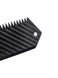 Surfboard Wax Comb with Carbon Fiber Texture for Paddleboards and Surfboards