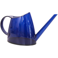 Colorful Plastic Watering Can for Indoor and Outdoor Plants, Transparent Frosted Resin Garden Sprinkler with Oval Portable Design