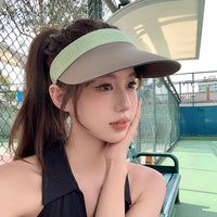 Unisex UV Protection Sun Visor Hat with Extended Brim for Outdoor Sports