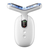 RF EMS Microcurrent Neck and Face Massager for Wrinkle Reduction and Skin Tightening