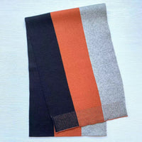 Men's Winter Knit Cashmere Scarf Long Plaid Warm Shawl