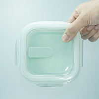 Collapsible Silicone Lunch Box for Microwave, Portable Food Container for Outdoor Camping