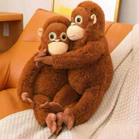 Cute Monkey Plush Toy Couple Pillow Doll Kids Soothing Cartoon Stuffed Animal