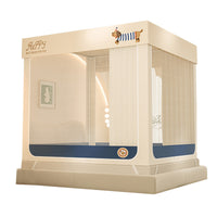 Baby Anti-Fall Mosquito Net with Blackout Curtain and Integrated Bed Rail
