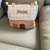 Cute House Design Cosmetic Bag Portable Travel Toiletry Pouch Large Capacity Organizer for Women