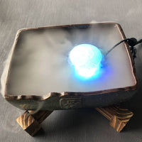 Submersible Water Pump for Tabletop Fountains and Landscaping with Optional LED Light and Fogger