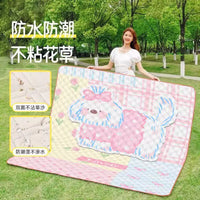 Portable Waterproof Picnic Blanket for Outdoor Camping Beach and Lawn, Thickened Moisture-proof Mat for Tent Floor