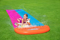 Bestway 4.8m Inflatable Double Llama Water Slide for Kids Outdoor Lawn Surfing Play Mat