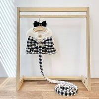 Pet Dog Christmas Houndstooth Vest for Small to Medium Dogs