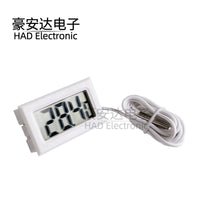 Digital Thermometer with Probe for Aquarium, Refrigerator, and Bathtub Temperature Monitoring