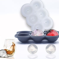 Large Sphere Ice Cube Mold Food-Grade Silicone Round Ice Ball Maker for Whiskey and Cocktails