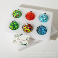 Crystal Hanging Wind Chime Bird Feeder Christmas Tree Ornament Outdoor Hollow Ball