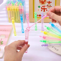 Mini Bubble Wands for Kids, Unbreakable Bubble Solution, Handheld Bubble Maker Toy for Boys and Girls