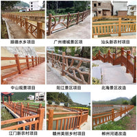 Concrete Wood Grain Fence Panel for Parks and Riverbanks