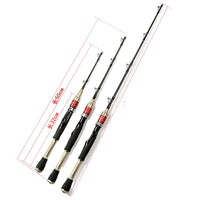 Telescopic Raft Fishing Rod with Soft Tip for Boat and Ice Fishing