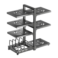 Premium Kitchen Pot and Pan Organizer Rack Under Sink Storage Shelf Cabinet Cookware Holder
