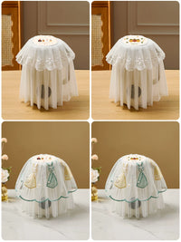 Embroidered Lace Dust Cover for Blenders, Kettles, and Juicers