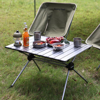 SunnyFeel Lightweight Portable Camping Table and Chair Set with Canopy