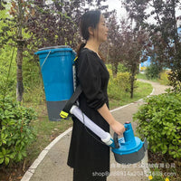 Backpack Fertilizer Spreader and Seeder for Farm and Garden, Manual/Electric Options