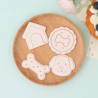 Dog House Series Bone 3D Cartoon Cookie Cutters for DIY Clay and Fondant