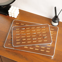Wooden Jewelry Display Tray for Rings and Necklaces
