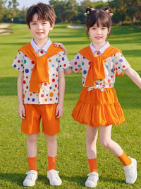 Kids' Academy Style Sports Uniform Set for School Events and Performances