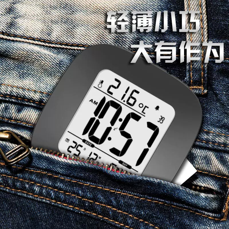 Emet Multi-functional Digital Alarm Clock with Backlight, Temperature Display, and Night Light