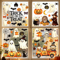 2026 Halloween Cartoon Window Clings for Festive Decoration